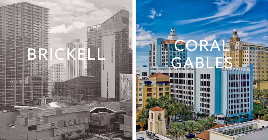 How Far Is Coral Gables From Brickell?